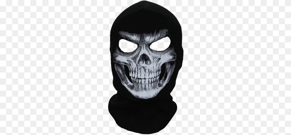 A Black Skull Face Mask Balaclava Hood Full Face Skull Masks, Adult, Male, Man, Person Png