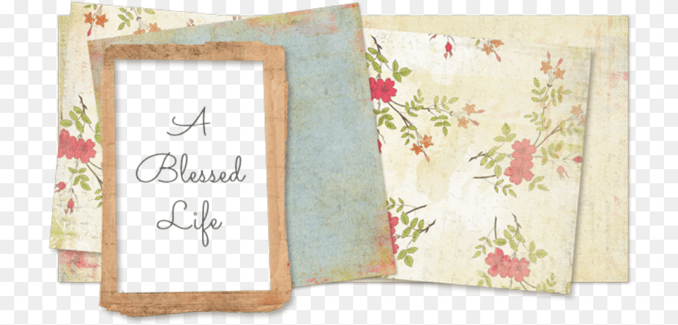 A Blessed Life Vintage Banner, Home Decor, Blackboard Free Png