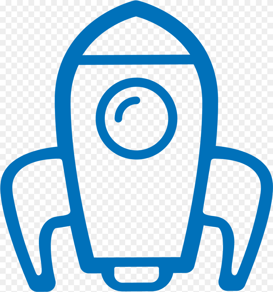A Blue Bold Rocketship Icon, Electronics, Camera, Webcam, Ammunition Free Transparent Png