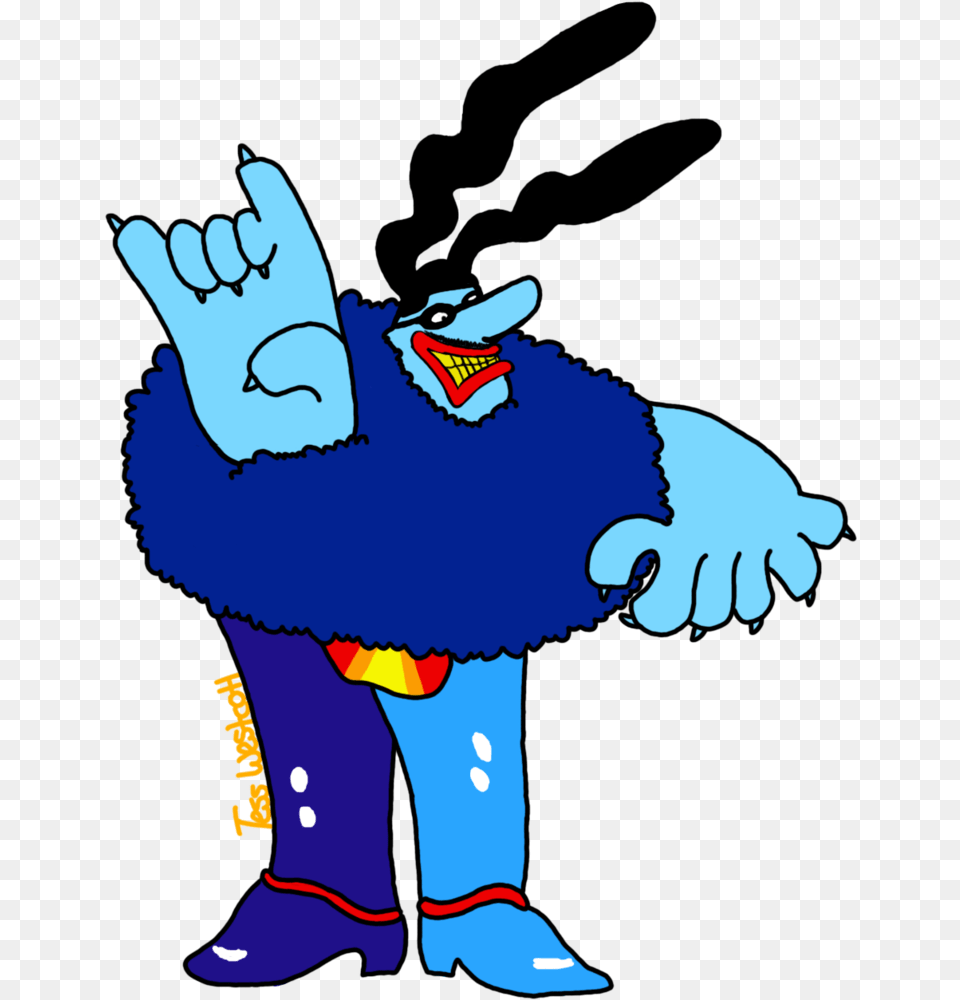 A Blue Meanie, Baby, Person, Cartoon, Face Png Image