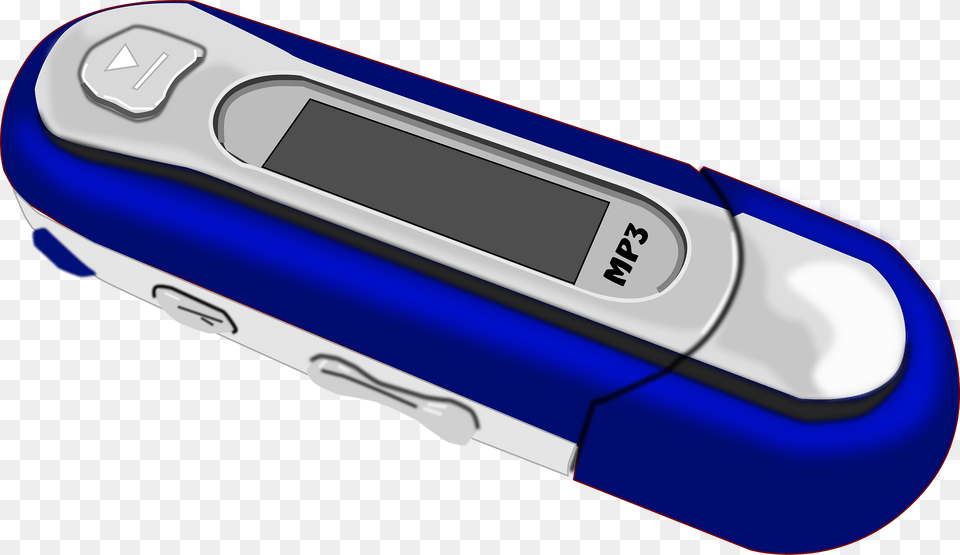 A Blue Old Style Mp3 Player Clipart, Computer Hardware, Electronics, Hardware Free Png
