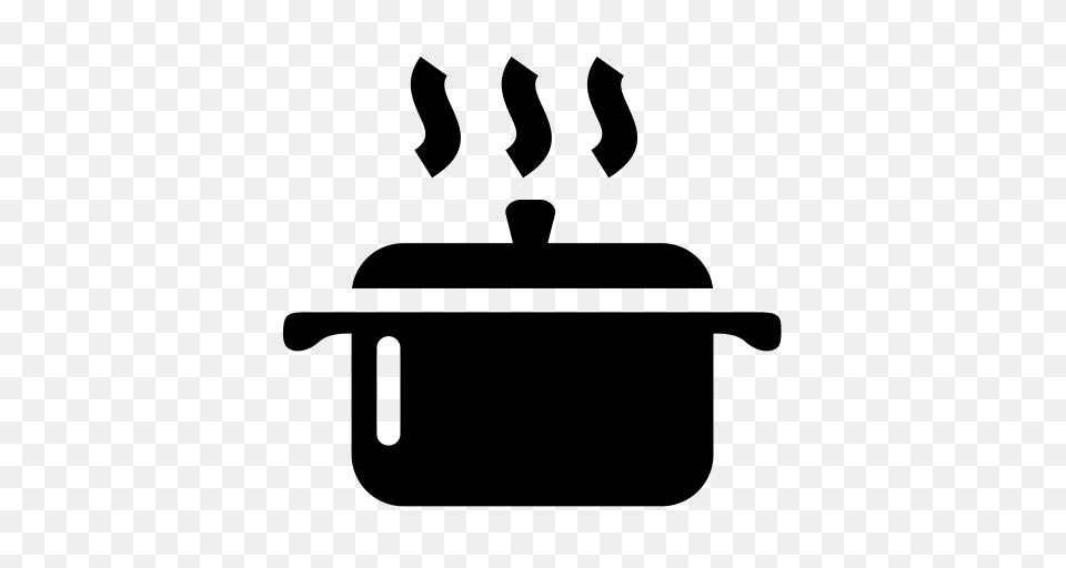A Boiling Pot Icon With And Vector Format For Unlimited, Gray Free Png