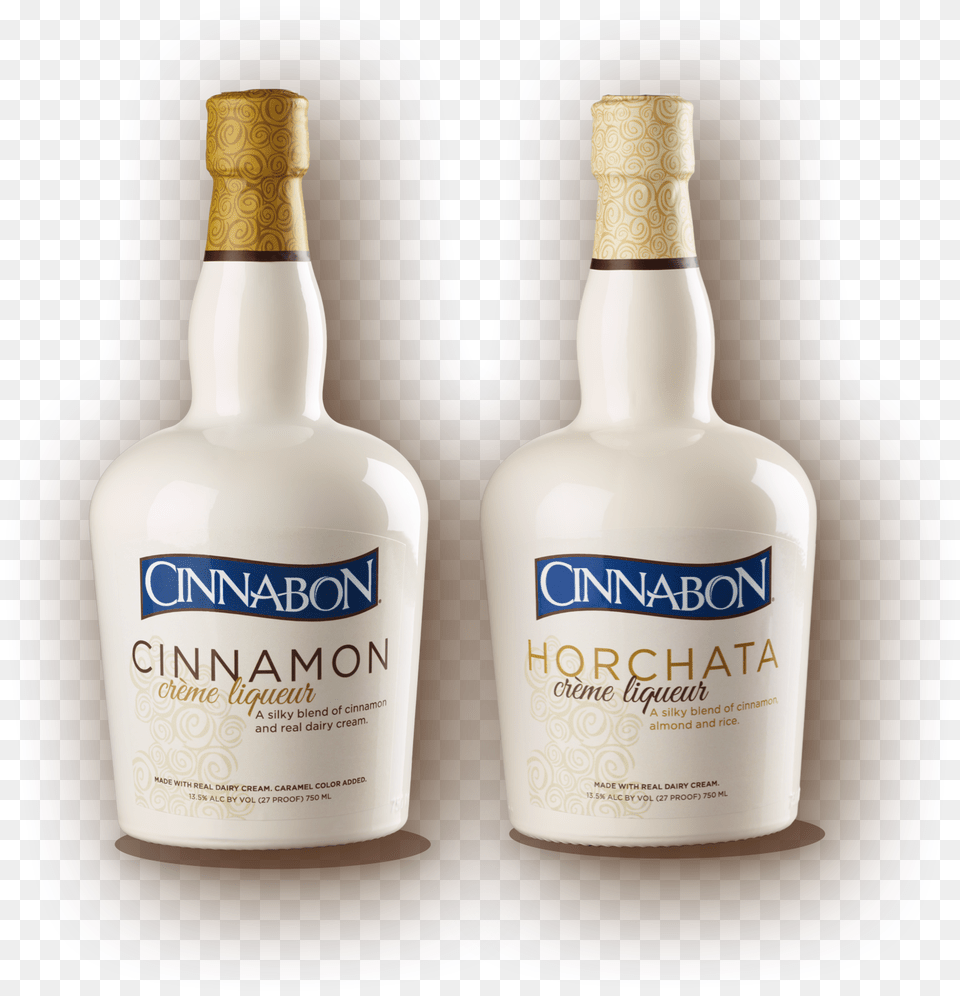 A Bottle Of Cinnabon Cinnamon Creme Liqueur Next To Cinnabon Cinnamon Cream Liqueur Recipe, Alcohol, Beverage, Liquor, Beer Free Png