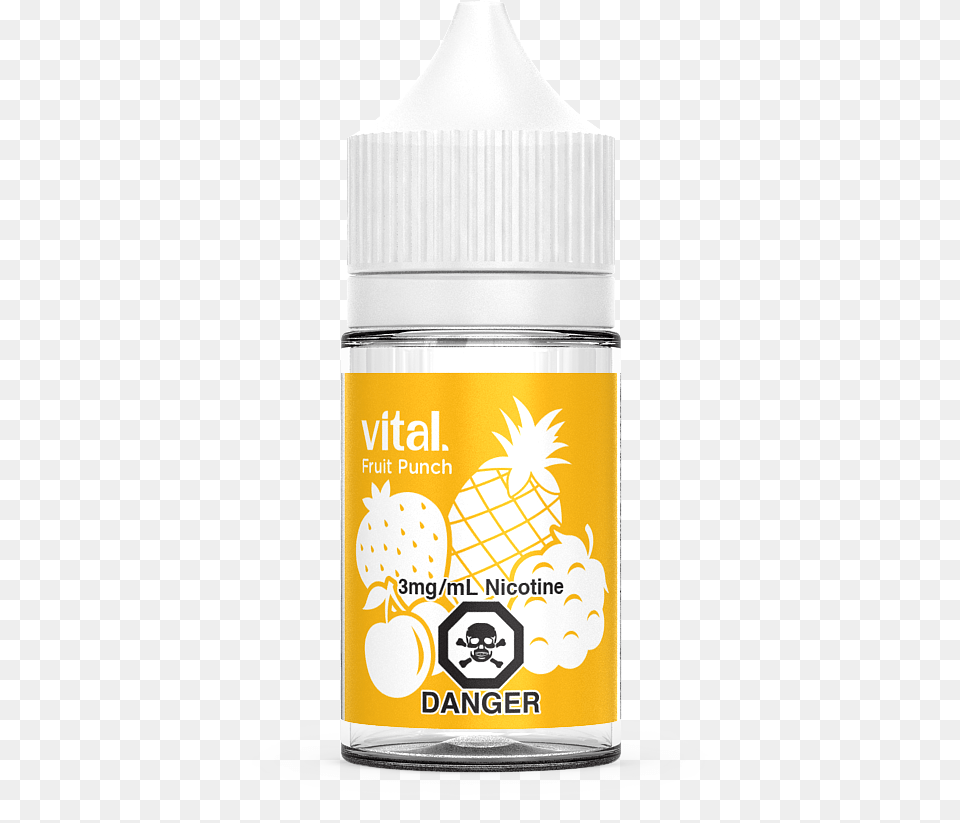 A Bottle Of Fruit Punch E Liquid By Vital Brand Baby Bottle, Cosmetics, Perfume Free Png Download