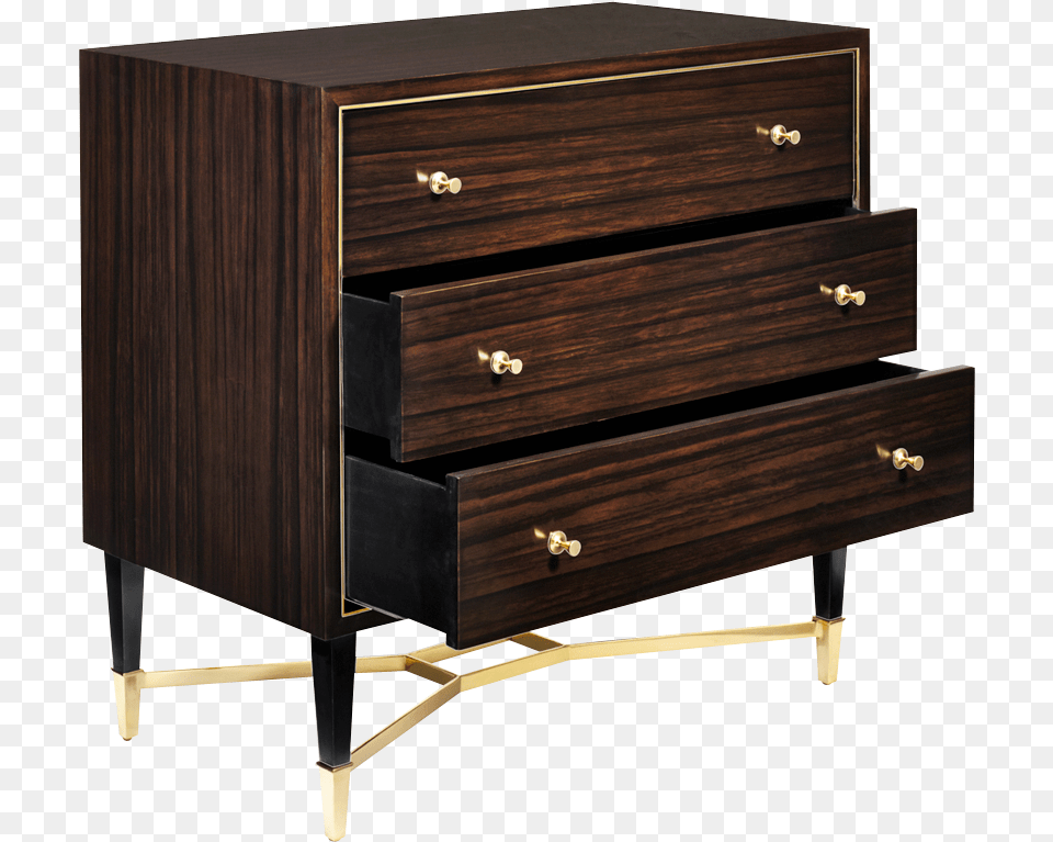 A Bowlike Brass Base Distinguishes The Georgia Chest, Cabinet, Drawer, Furniture, Dresser Free Png