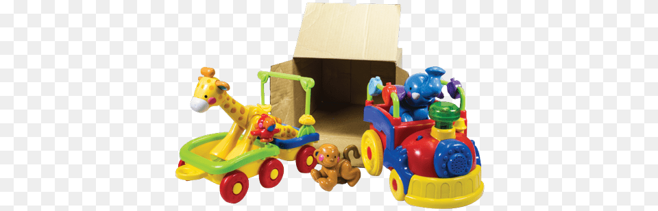 A Box Of Fisher Price Toys In Frustration Packaging Push Amp Pull Toy, Play Area, Indoors, Device, Grass Free Png Download