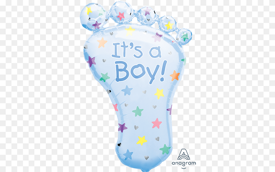 A Boy Baby Foot Balloon, Birthday Cake, Cake, Cream, Dessert Free Png Download