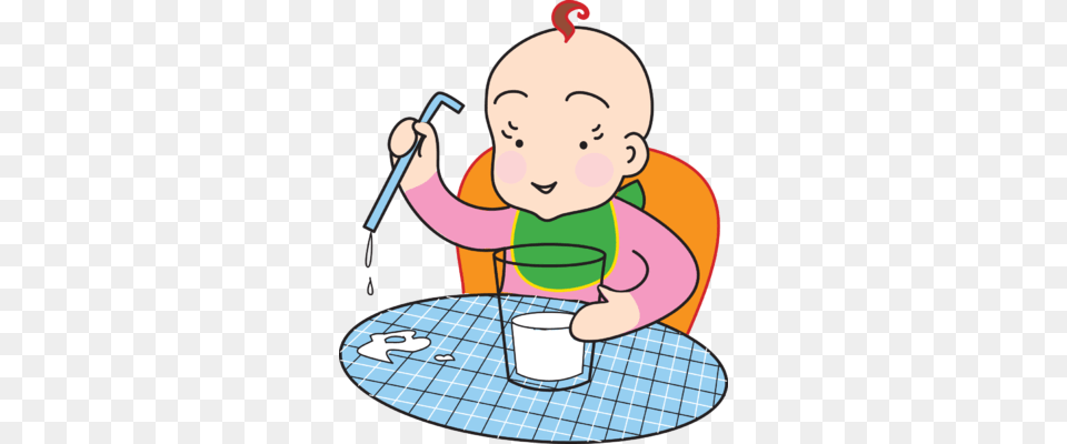 A Boy Drinking Milk Clipart Collection, Cutlery, Spoon, Baby, Person Png