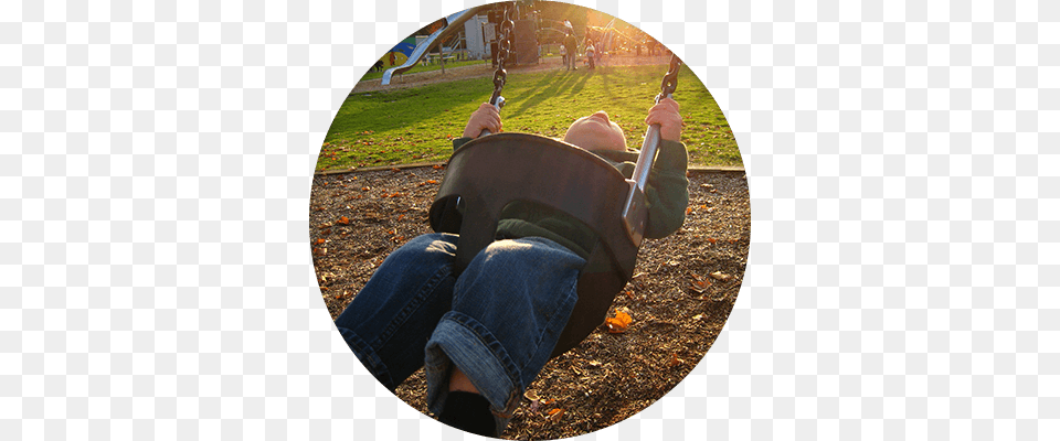 A Boy Swinging On A Swing In A Park Surrey, Baby, Person, Play Area, Outdoor Play Area Png Image