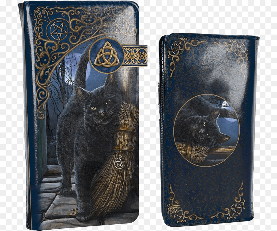 A Brush With Magic Black Cat Wallet Lisa Parker Art, Animal, Mammal, Pet, Egyptian Cat Free Png Download