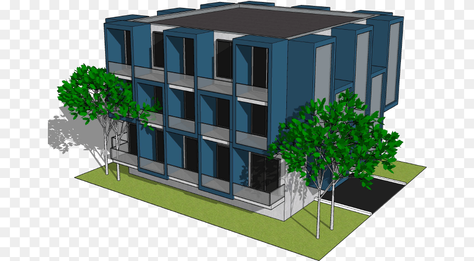 A Building Containing 2 Or More Single Occupancy Units House, Architecture, Cad Diagram, City, Condo Free Png Download