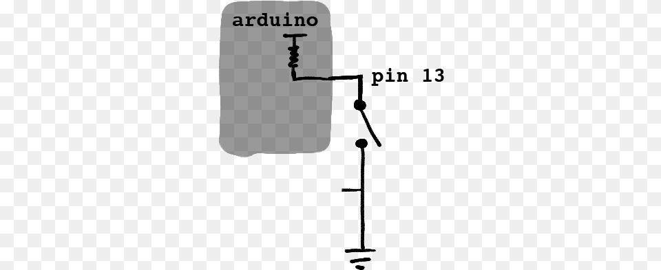 A Button Reading Into An Arduino But Being Pulled Diagram, Gray Free Transparent Png