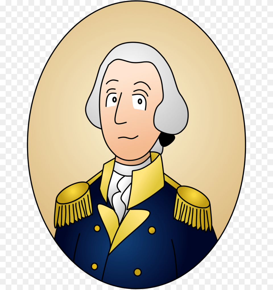 A Cartoon Portrait Of General George Washington, Photography, Captain, Person, Officer Free Transparent Png