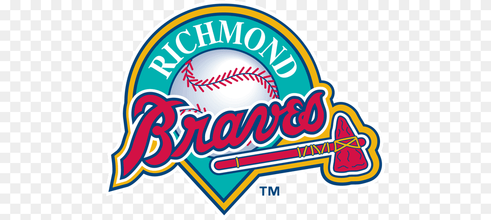 A Cartoon Rodent In Serious Baseball Town The Richmond Danville Braves Logo, Ball, Baseball (ball), Sport, People Free Png