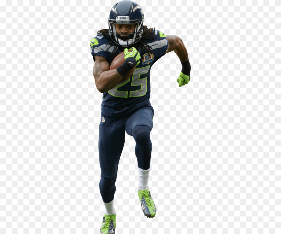 A Chance Of An Upset If Seahawks D Is Called For All Richard Sherman No Background, Helmet, Playing American Football, Person, Man Free Transparent Png