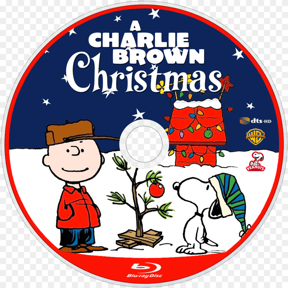 A Charlie Brown Christmas Bluray Disc Image Charlie Brown Charlie Brown And Snoopy Christmas Tree, Baby, Disk, Dvd, Person Free Png