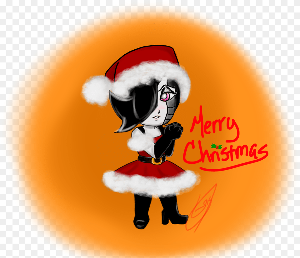 A Chibi Christmas Mettaton Ex Illustration, Baby, Person, Face, Head Free Png Download