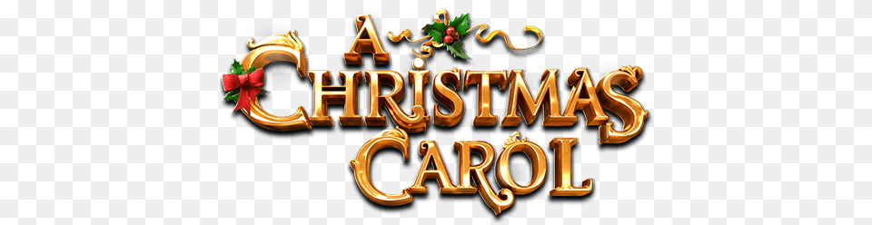 A Christmas Carol Logo, Bulldozer, Machine, Text Png Image