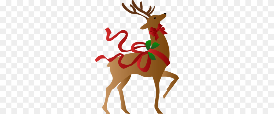 A Christmas Reindeer Christmaswinterholiday Decorations, Animal, Deer, Mammal, Wildlife Free Transparent Png