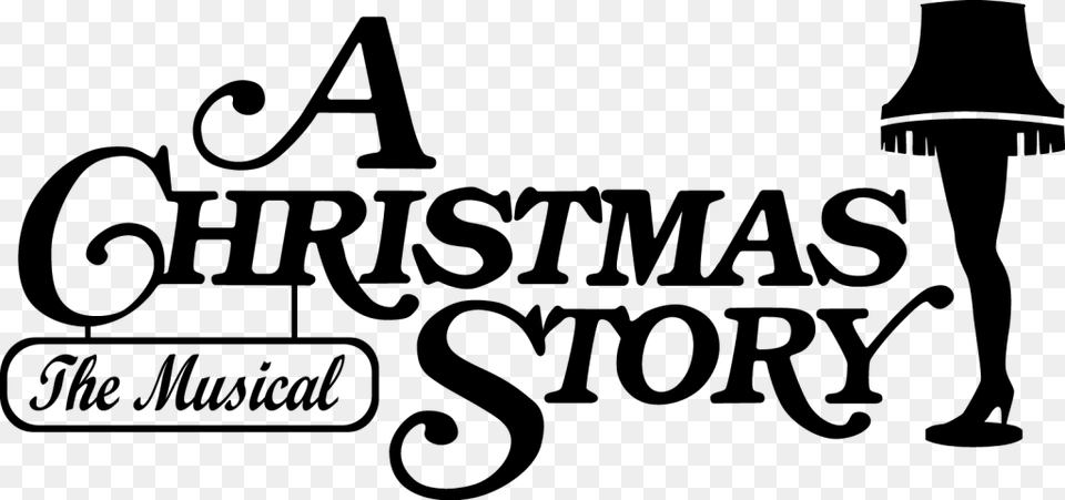 A Christmas Story Christmas Story Musical Logo, Gray Free Transparent Png