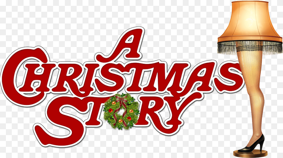 A Christmas Story Logo Transparent U0026 Clipart Free Christmas Story Logo, Adult, Female, Lamp, Person Png Image