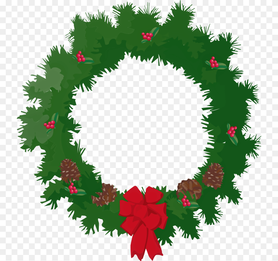 A Christmas Wreath, Plant Free Png Download
