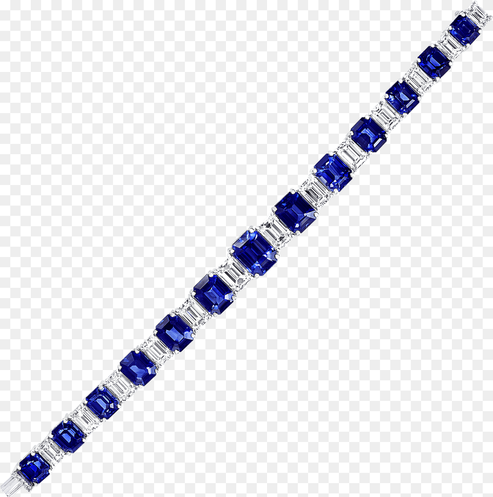 A Classic Graff Emerald Cut Sapphire And Diamond Bracelet Graff Diamonds, Accessories, Gemstone, Jewelry, Smoke Pipe Png