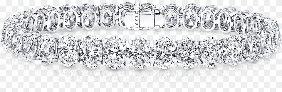 A Classic Graff Oval Shape Diamond Bracelet, Accessories, Jewelry, Gemstone Free Png