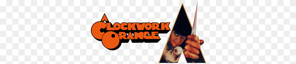 A Clockwork Orange Logo Clockwork Orange Movie Logo, Clothing, Hat, People, Person Png Image