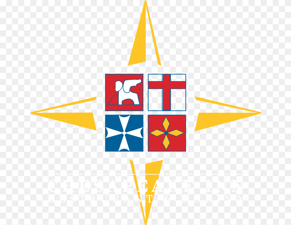A Close Up Of A Logo Chesapeake Inn Logo, Star Symbol, Symbol Free Png Download