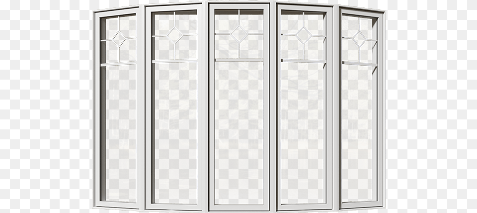 A Closed Bay Window From The Front Wardrobe, Door, Folding Door Png Image