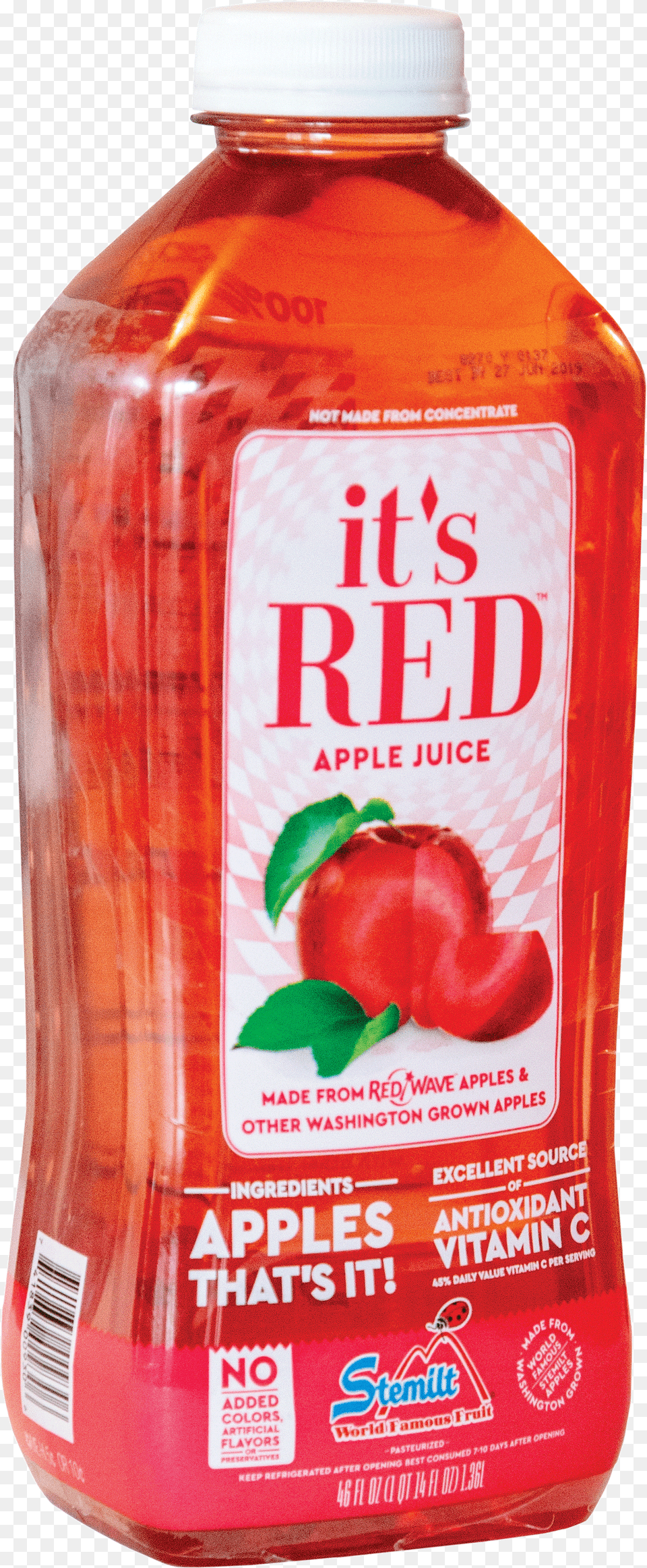 A Closer Look Its Red Apple Juice, Food, Ketchup, Beverage Free Png Download