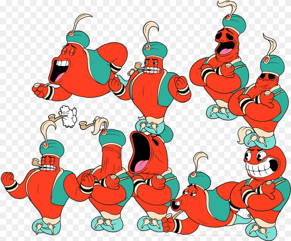 A Collection Of Djimmis Cuphead Sprites, Baby, Person, Face, Head Free Png