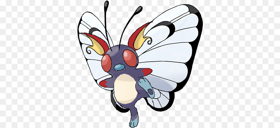 A Combination Of Raichu And Butterfree Pokemonfusions Pokemon Sword And Shield Butterfree, Animal, Bird, Vulture Free Transparent Png