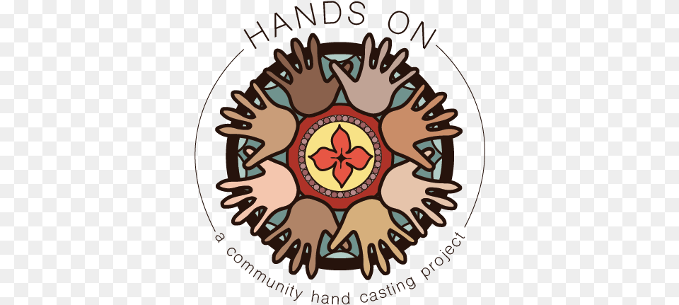 A Community Hand Casting Project Circle, Massage, Person, Flower, Plant Png Image