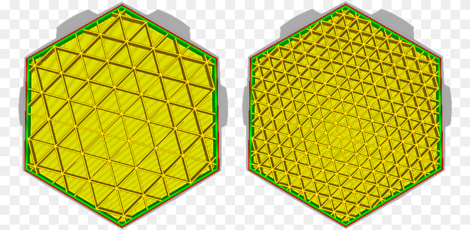 A Comparison Of High And Low Infill Density Data Viewer Infill Patterns Cura, Food, Honey, Honeycomb Png