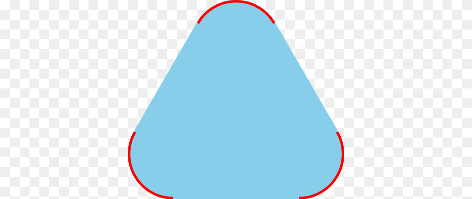 A Convex Set In Light Blue And Its Extreme Points Triangle With Rounded Corners Called Free Png