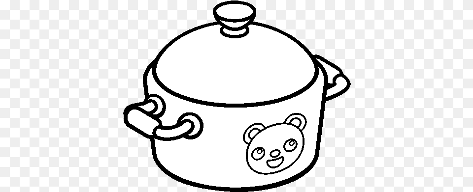 A Cooking Pot Coloring, Cookware, Cooking Pot, Food, Dutch Oven Png Image