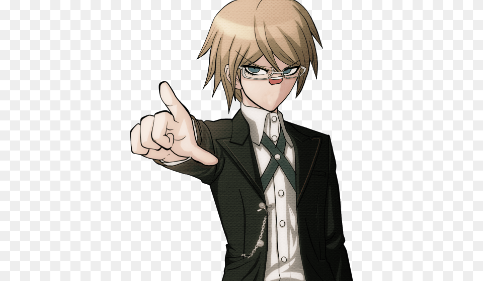 A Cool Photoshop Edit I Made Of My Favorite Characterwarning Danganronpa Togami Sprites, Publication, Book, Comics, Person Free Png