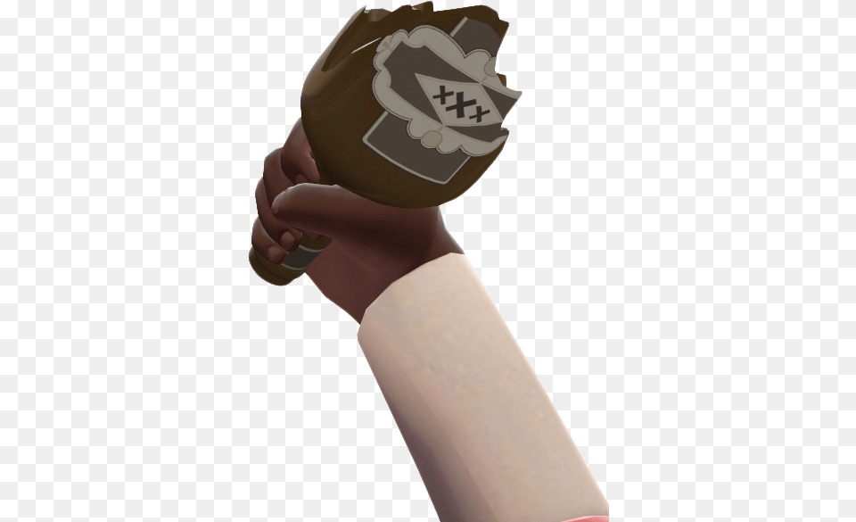 A Couple Days Ago 3 Years Have Passed Since Demo39s Tf2 Bottle, Person, Hand, Body Part, Clothing Free Png Download