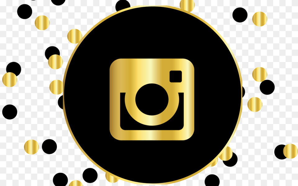 A Creative Guide For What To Post On Instagram In 2019 Instagram Icon Gold Black, Disk, Person Png Image