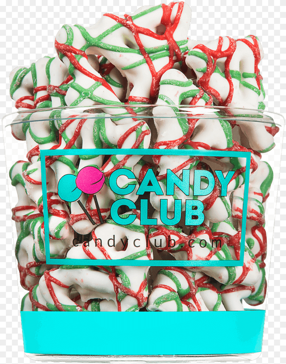 A Cup Of Christmas Tree Pretzels Candy, Food, Sweets, Birthday Cake, Cake Free Png