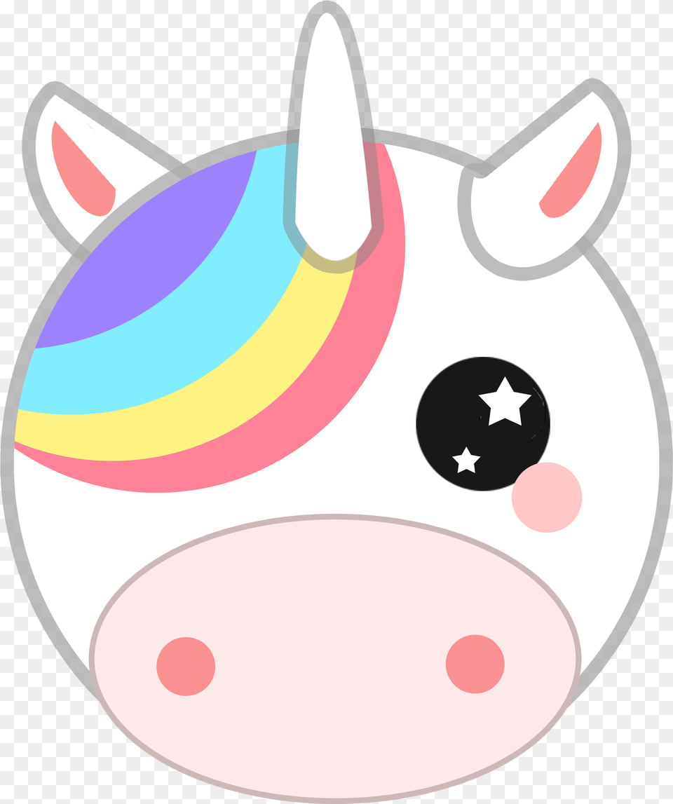 A Cute Unicorn Sticker You Can Win When You Play Zen Cute Unicorn Stickers, Piggy Bank, Animal, Mammal, Pig Free Transparent Png