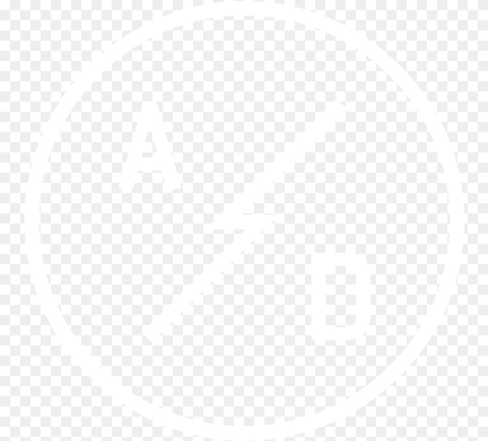 A D White Lightning Bolt, Gauge, Disk Free Png Download