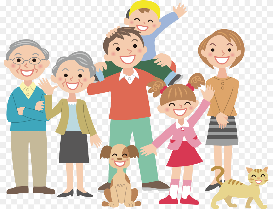 A Da Famlia Empresria Happy Family Cartoon, Publication, Book, Comics, Person Png