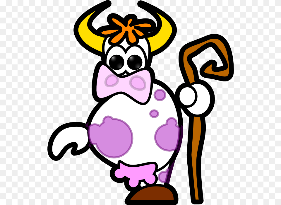 A Dairy Cow, Cartoon Free Png Download