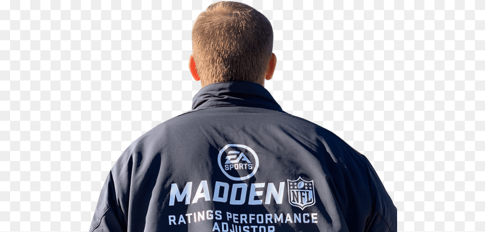 A Day In The Life Madden Ratings Performance Adjuster Jacket, Adult, Shirt, Person, Man Free Png