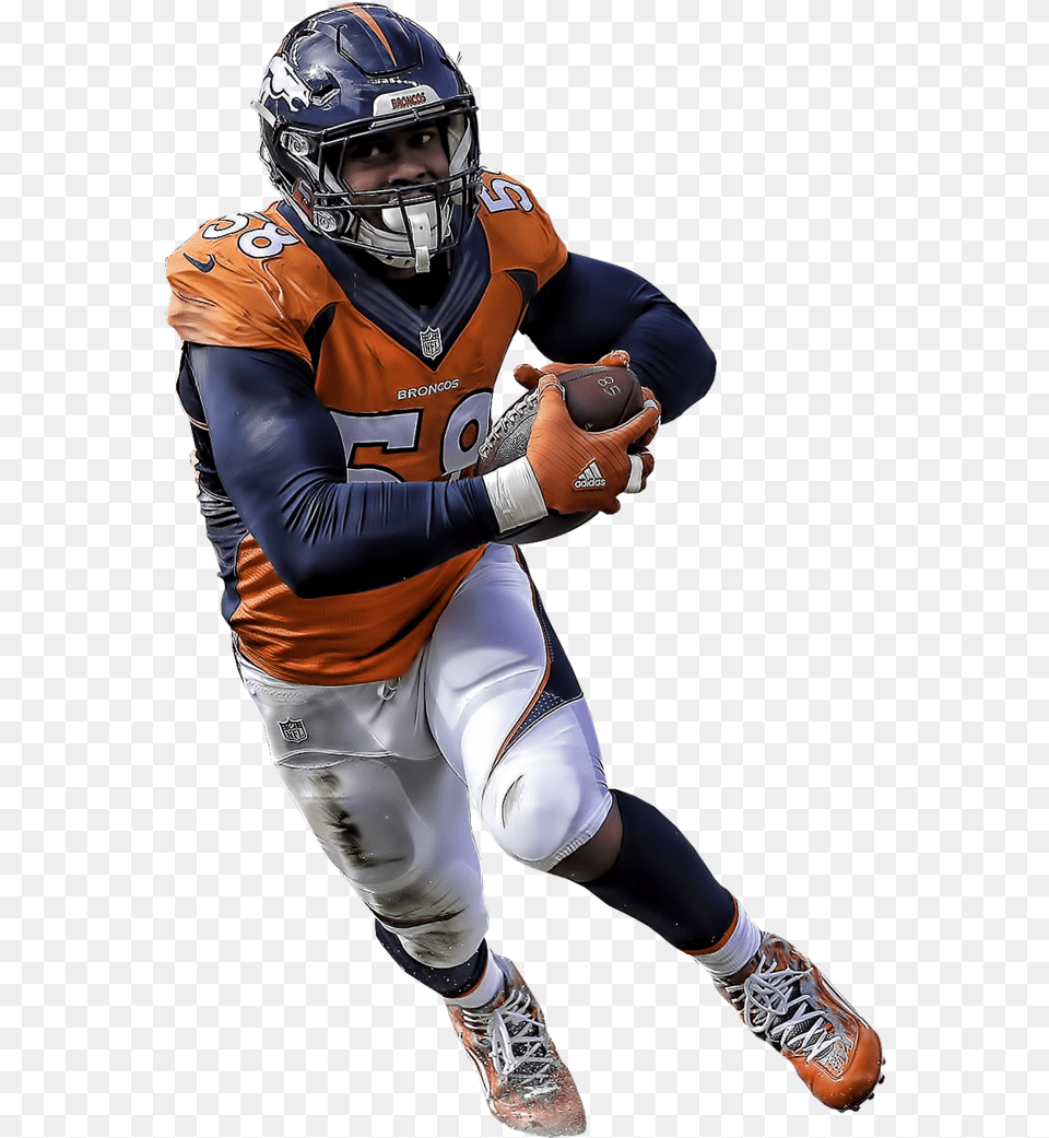 A Defensive Powerhouse Von Miller, Sport, Playing American Football, Person, Helmet Free Png