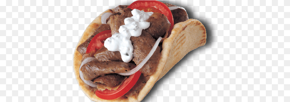 A Dekalb County Tradition For Over 40 Years Halal Medium Gyros Cone, Bread, Food, Pita, Sandwich Free Transparent Png