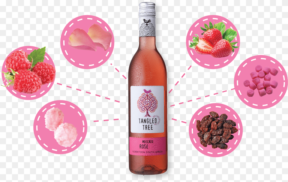 A Delicate Pink Aromatic Wine With A Luscious Nose Strawberry, Raspberry, Produce, Plant, Fruit Free Transparent Png